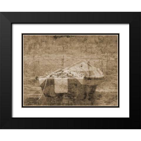 Out To Sea 1 Black Modern Wood Framed Art Print with Double Matting by Lewis, Sheldon