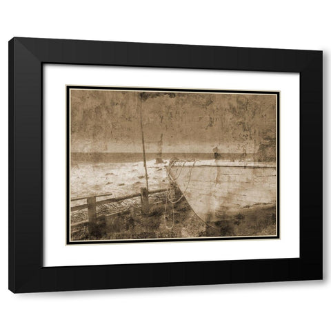 Out To Sea Black Modern Wood Framed Art Print with Double Matting by Lewis, Sheldon