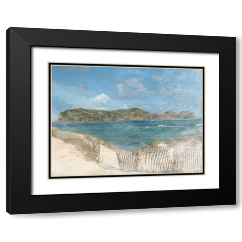 Bathway Bay 1 Black Modern Wood Framed Art Print with Double Matting by Lewis, Sheldon