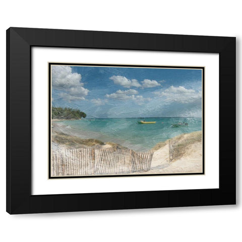 Bathway Bay 2 Black Modern Wood Framed Art Print with Double Matting by Lewis, Sheldon