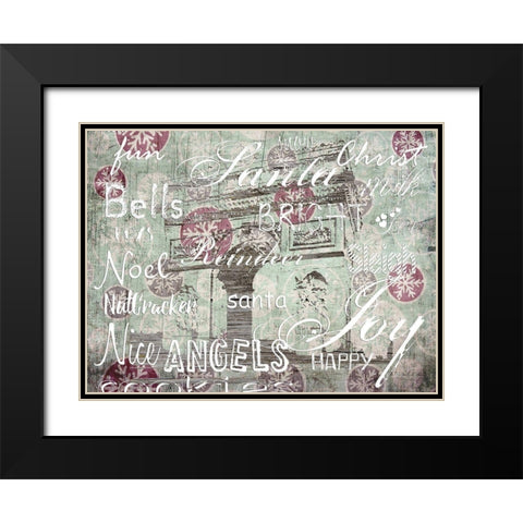 Christmas For You Black Modern Wood Framed Art Print with Double Matting by Lewis, Sheldon