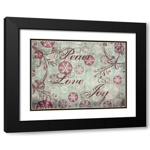 Christmas For All Black Modern Wood Framed Art Print with Double Matting by Lewis, Sheldon