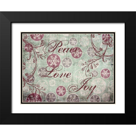 Christmas For All Black Modern Wood Framed Art Print with Double Matting by Lewis, Sheldon