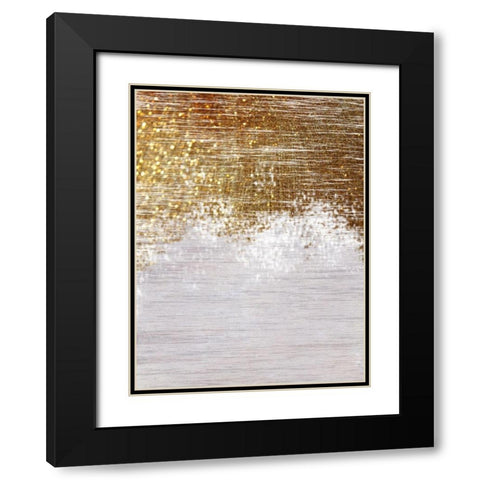 Golden Sophistication Black Modern Wood Framed Art Print with Double Matting by Lewis, Sheldon