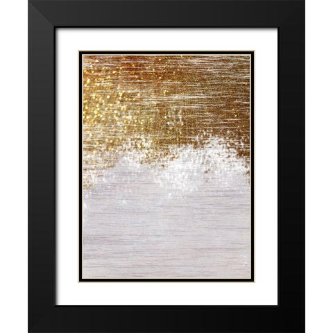 Golden Sophistication Black Modern Wood Framed Art Print with Double Matting by Lewis, Sheldon