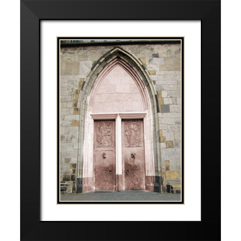 Toned Black Modern Wood Framed Art Print with Double Matting by Lewis, Sheldon