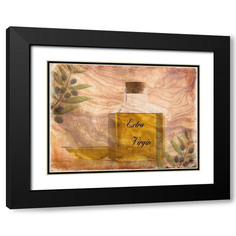Olive Oil Black Modern Wood Framed Art Print with Double Matting by Lewis, Sheldon