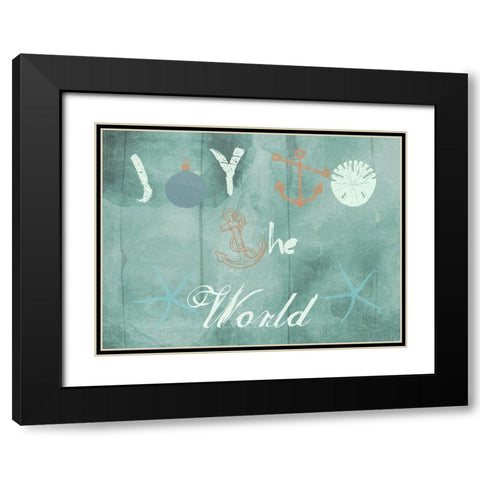 Christmas By The Coast Black Modern Wood Framed Art Print with Double Matting by Lewis, Sheldon
