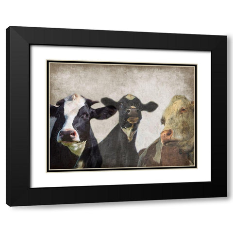 Selfie Family Black Modern Wood Framed Art Print with Double Matting by Lewis, Sheldon