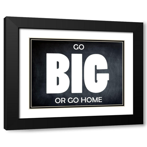 Go Big BW Black Modern Wood Framed Art Print with Double Matting by Lewis, Sheldon