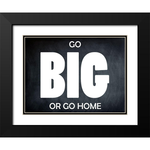 Go Big BW Black Modern Wood Framed Art Print with Double Matting by Lewis, Sheldon