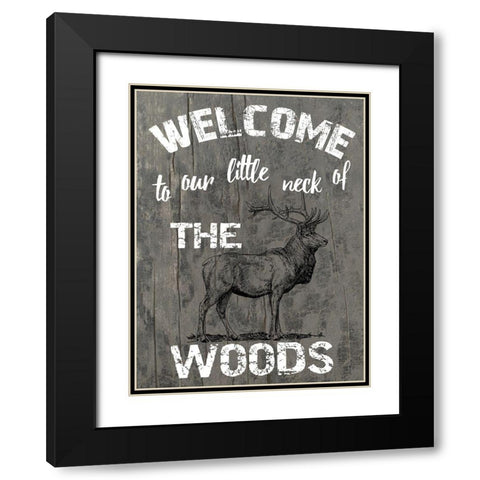 My Neck Of The Woods Black Modern Wood Framed Art Print with Double Matting by Lewis, Sheldon