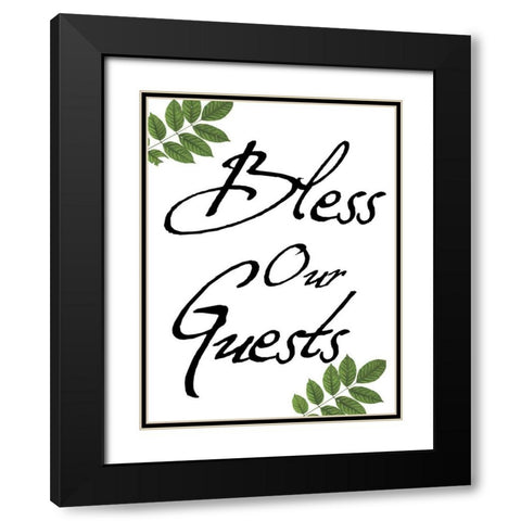 Our Guests Black Modern Wood Framed Art Print with Double Matting by Lewis, Sheldon
