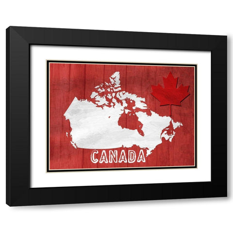 Up North Black Modern Wood Framed Art Print with Double Matting by Lewis, Sheldon