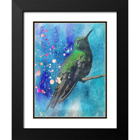 Hummer 2 Black Modern Wood Framed Art Print with Double Matting by Lewis, Sheldon