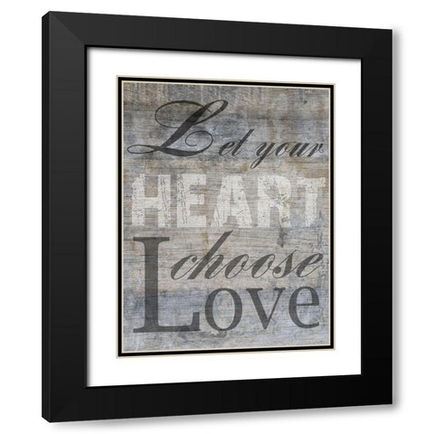 ChooseLove Black Modern Wood Framed Art Print with Double Matting by Lewis, Sheldon