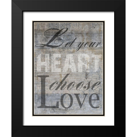 ChooseLove Black Modern Wood Framed Art Print with Double Matting by Lewis, Sheldon