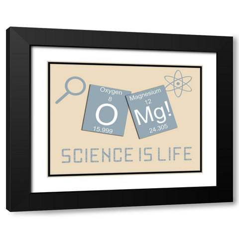 OMG Black Modern Wood Framed Art Print with Double Matting by Lewis, Sheldon