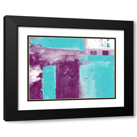 Anticosa 2 Black Modern Wood Framed Art Print with Double Matting by Lewis, Sheldon