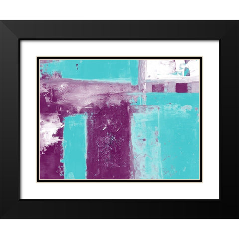 Anticosa 2 Black Modern Wood Framed Art Print with Double Matting by Lewis, Sheldon