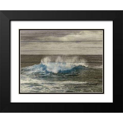 Blast Of Blue 2 Black Modern Wood Framed Art Print with Double Matting by Lewis, Sheldon
