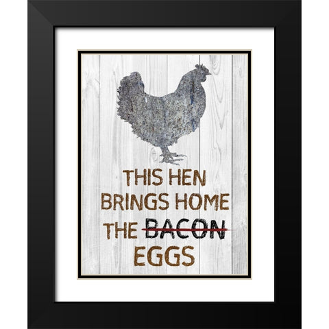 The Eggs Black Modern Wood Framed Art Print with Double Matting by Lewis, Sheldon