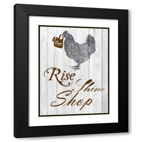 Rise And Shop Black Modern Wood Framed Art Print with Double Matting by Lewis, Sheldon