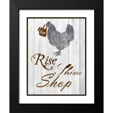 Rise And Shop Black Modern Wood Framed Art Print with Double Matting by Lewis, Sheldon