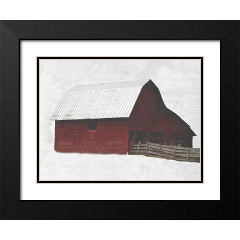 Spice Barn Black Modern Wood Framed Art Print with Double Matting by Lewis, Sheldon