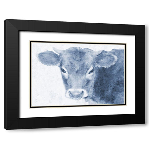 Tone To Tonal Farm Stead Black Modern Wood Framed Art Print with Double Matting by Lewis, Sheldon
