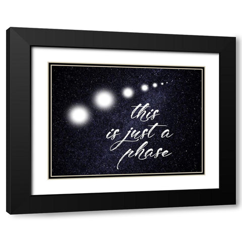 Phase Black Modern Wood Framed Art Print with Double Matting by Lewis, Sheldon
