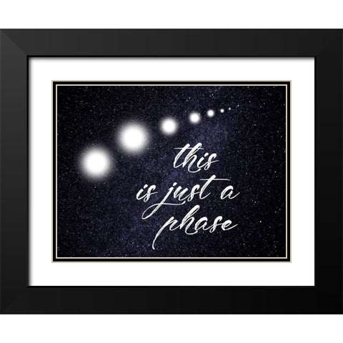 Phase Black Modern Wood Framed Art Print with Double Matting by Lewis, Sheldon