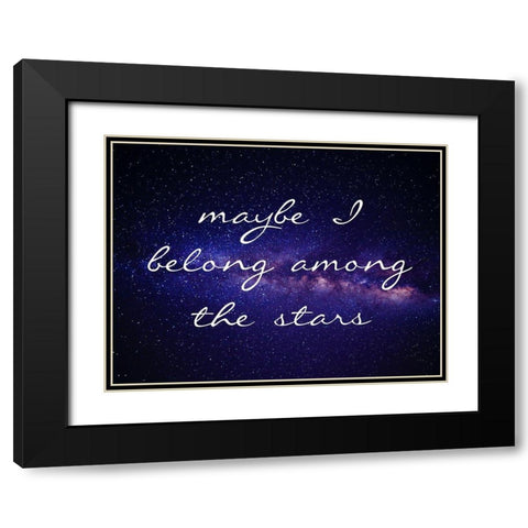 The Stars Black Modern Wood Framed Art Print with Double Matting by Lewis, Sheldon