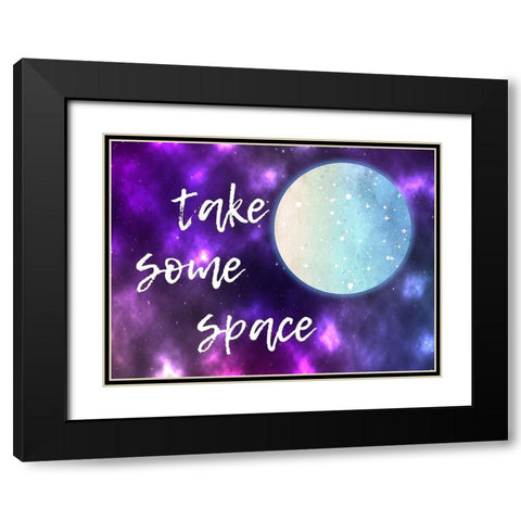 Take Some Space Black Modern Wood Framed Art Print with Double Matting by Lewis, Sheldon