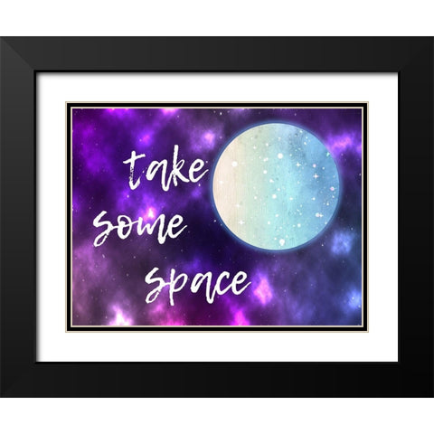 Take Some Space Black Modern Wood Framed Art Print with Double Matting by Lewis, Sheldon