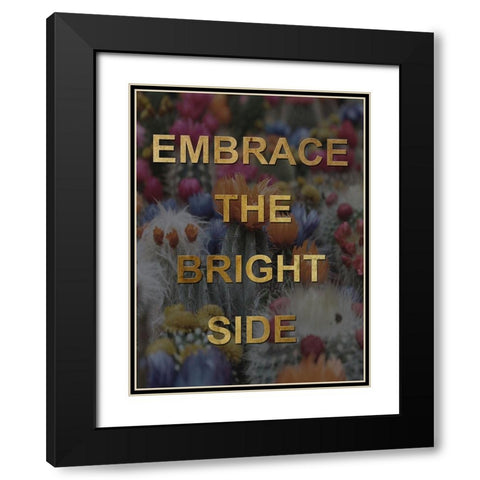 Bright Side Black Modern Wood Framed Art Print with Double Matting by Lewis, Sheldon