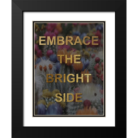Bright Side Black Modern Wood Framed Art Print with Double Matting by Lewis, Sheldon