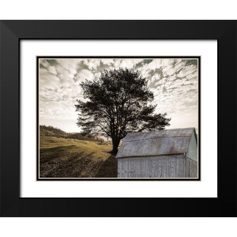 Landscape Black Modern Wood Framed Art Print with Double Matting by Lewis, Sheldon