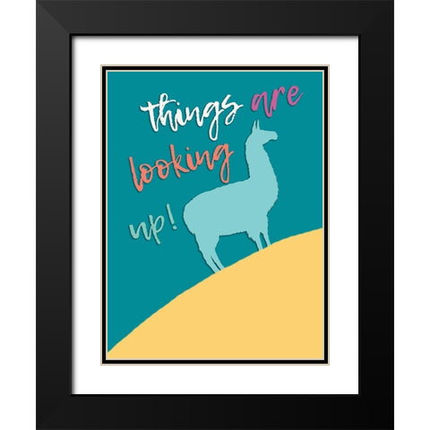 Looking Up Black Modern Wood Framed Art Print with Double Matting by Lewis, Sheldon