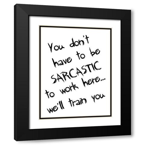Work Place. Black Modern Wood Framed Art Print with Double Matting by Lewis, Sheldon