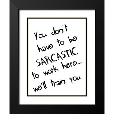 Work Place. Black Modern Wood Framed Art Print with Double Matting by Lewis, Sheldon