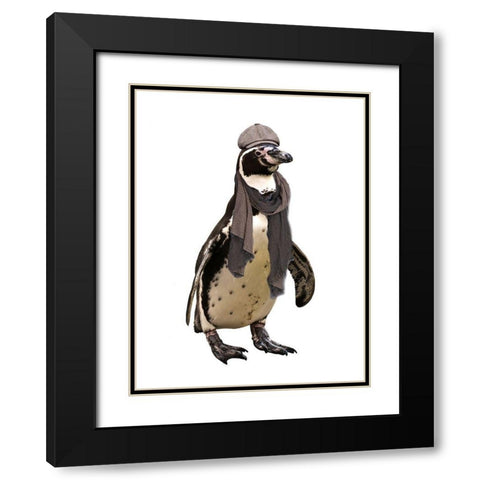 Cold Days Black Modern Wood Framed Art Print with Double Matting by Lewis, Sheldon