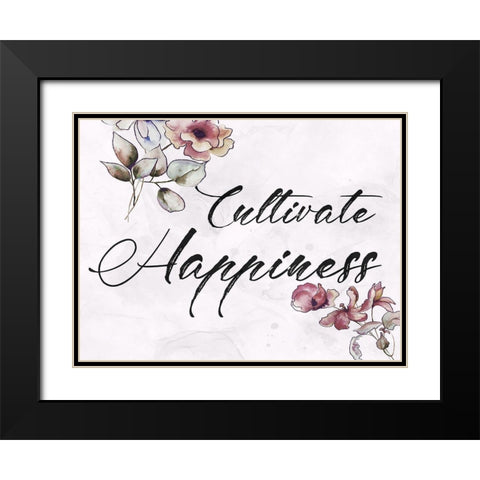 Cultivate Black Modern Wood Framed Art Print with Double Matting by Lewis, Sheldon