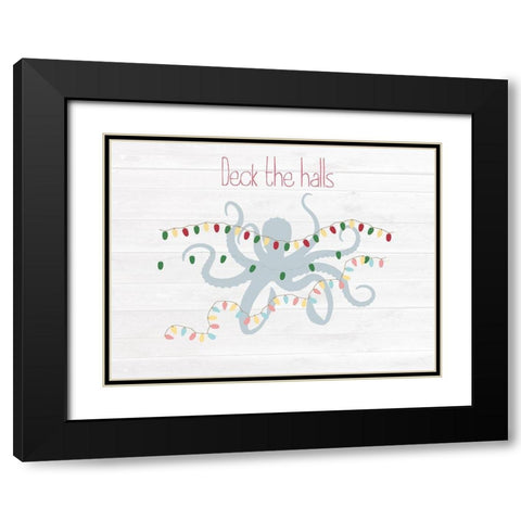 Seas And Greetings Black Modern Wood Framed Art Print with Double Matting by Lewis, Sheldon