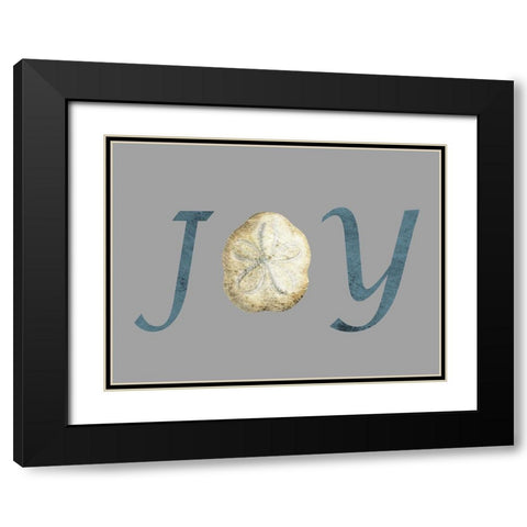 Joy Black Modern Wood Framed Art Print with Double Matting by Lewis, Sheldon