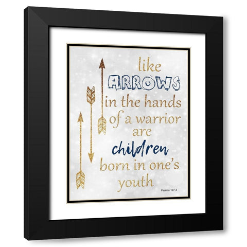 Children Black Modern Wood Framed Art Print with Double Matting by Lewis, Sheldon