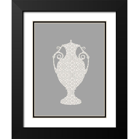 Soft Neutrals Black Modern Wood Framed Art Print with Double Matting by Lewis, Sheldon