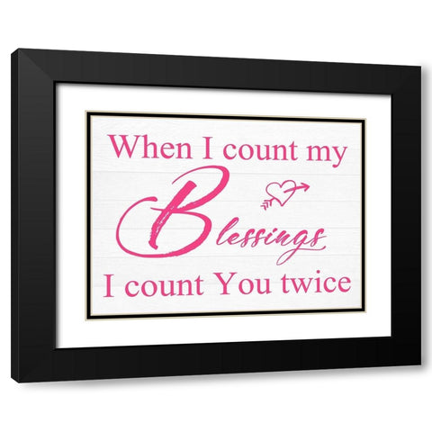 You Are Twice Black Modern Wood Framed Art Print with Double Matting by Lewis, Sheldon