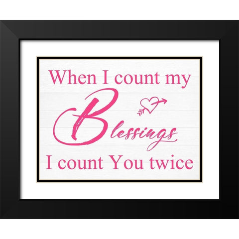 You Are Twice Black Modern Wood Framed Art Print with Double Matting by Lewis, Sheldon