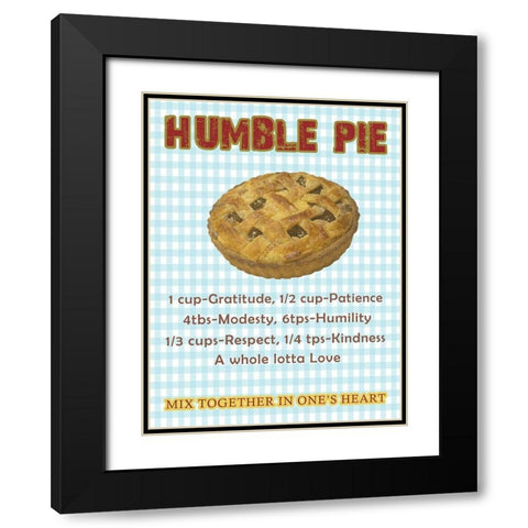 Humble Pie Black Modern Wood Framed Art Print with Double Matting by Lewis, Sheldon